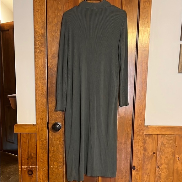 Express Green Long Sleeve Cardigan Sweater - Picture 5 of 5